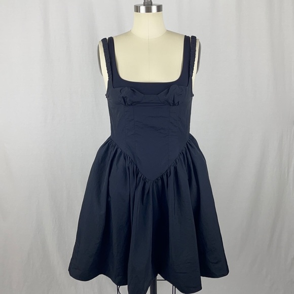 ShuShu/Tong 2 Layer Black Dress - Picture 2 of 9